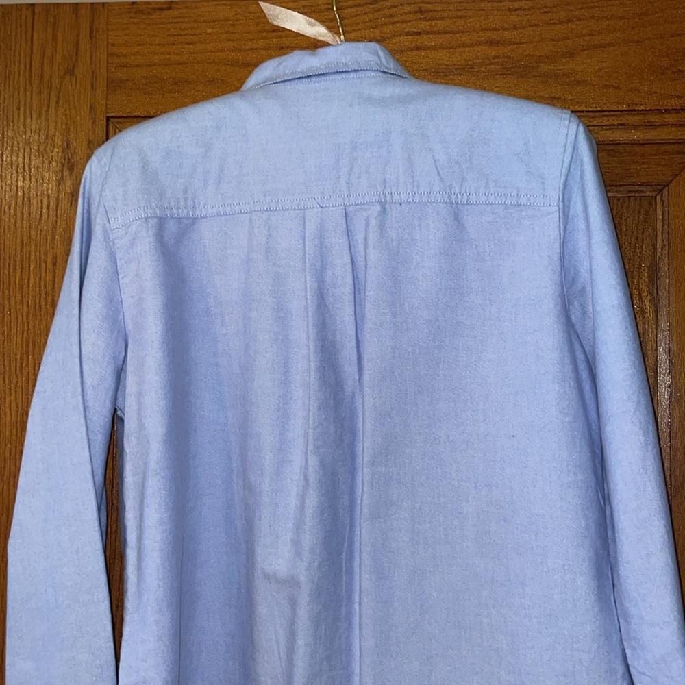 NWT JCrew Factory button-up oxford in signature fit; small; blue; g1209 - Picture 2 of 8